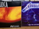2 Metallica Vinyl LPs Ride The Lightning Und Reload. Heavy Thrash Metal