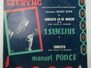 Vintage 1958 Henryk Szeryng Sibelius Ponce Concerto OP. 47 Odeon ?Vinyl ODX159