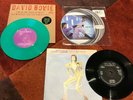 DAVID BOWIE RARE PICTURE DISC COLOURED VINYL RECORDS SURVIVE / STRANGERS 