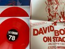 DAVID BOWIE - RARE DOUBLE VINYL LP LA FORUM 1978 + POSTER LIMITED RED VINYL