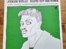 Junior Wells -Blues Hit Big Town Lp. Delmark Dl-640. Nice Example.