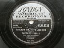 THE TEDDY BEARS   1958 UK  78    TO KNOW HIM IS TO LOVE HIM     LONDON HL-N.8733