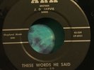 J.D. Jarvis 45 These Words He Said / Space Ship No. 2  ARK Original (1962) Rare