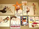SIGNED VARGAS LP:NowPlaying+Display/Candy-O/Bedside Companion/2-'40s PinUps/Book