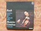 MAURICE GENDRON - Bach Cello Suites ( 3 LP Holland Philips + Book Complete NM )