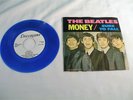 The Beatles, Sure To Fall/Money Blue Vinyl 45 Record, Deccagone #PRO 1104, 1976