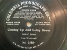 MUSIC HALL TOM WOOTWELL ‘COMING UP AND GOING DOWN’ RARE 1905 1/SIDED COLUMBIA 78