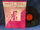 ROCKABILLY 78 w/ PICTURE SHEET -BUDDY KNOX - PARTY DOLL  -HEAR-1957 ROULETTE