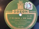 RARE 78 rpm JOSEPHINE BAKER - I've found a new baby - ODEON 49.226