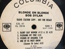 Bob Dylan Blonde On Blonde Radio Station Copy Columbia Records CL2516 VG