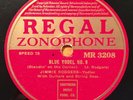 Jimmie Rodgers + Louis Armstrong   Blue Yodel No. 9   Zonophone (picture sleeve)