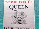 Queen vinyl 12 inch ,we will  rock you , we are the champ,french Import.  2003.