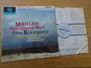 MAHLER No. 4 KLEMPERER Philharmonia Schwarzkopf SAX 2441 ED.1 1962 EX