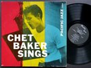 CHET BAKER Sings PACIFIC JAZZ RECORDS PJ-1222 US 1956 DG MONO Russ Freeman