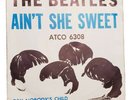 THE BEATLES 45 & PS Ain't She Sweet 1964 Atco 45-6308 Matrix No. 64-C-7884-X