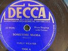 Decca 7906 Curly Weaver w BLIND WILLIE McTELL Sometime Mama 1935 78rpm BLUES  V+