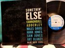 Cannonball Adderley Somethin' Else Orig 1960s Blue Note RVG EAR 9M Plastylite DG