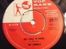 JARMELS - LITTLE LONELY ONE / SHE LOVES TO DANCE - UK TOP RANK 560. EX