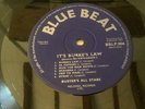 Prince Buster Blue Beat It’s Burke’s Law 1965 Original  LP Vinyl Only