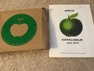 BEATLES APPLE CATALOGUE FOR JUNE 1973 & APPLE RECORDS 45 SHIPPING BOX