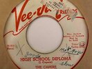 Doo Wop R&B 45 CAPERS High School Diploma/Candy Store Blues Vee-Jay Promo HEAR