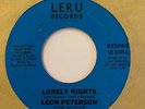 Modern Soul 45 LEON PETERSON Lonely Nights/When You Fall In Love Again Leru HEAR