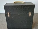 ??VINTAGE RETRO LP VINYL RECORD STORAGE CASE HOLDER 1950s TIMBER EAMES ERA MCM