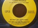Black Gospel 45 - Pee-Wee & Psalmsters - Down By The Riverside - Carrie VG+ 