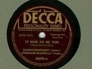 c 78 RPM Django Reinhardt & Stephane Grappelly Decca 23079 in E