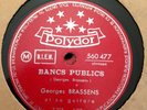 8 disques 78 tours Polydor Georges BRASSENS et sa guitare Ex condition