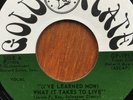 Rare soul Key & cleary - What it takes to live - Rare soul 45 Gold plate