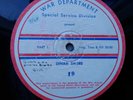 16-inch Transcription – Dinah Shore Show – War Department #19