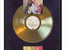 Selena - Amor Prohibido Vinyl Gold Metallized Record In Frame On Purple Velvet