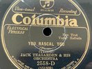 JACK TEAGARDEN You Rascal You Columbia 2558-D US-1931 10