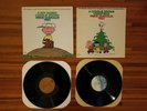 (2) CHARLIE BROWN RECORDS CHRISTMAS BOY NAMED GUARALDI TRIO FANTASY LP VINYL VTG