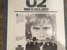 U2-WAR IS DECLARED-2 LP SOURCE RADIO SHOW RARE