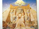 IRON MAIDEN  POWERSLAVE  1984  TEXTURED SLEEVE PLUS MERCH SHEET  EMI