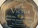 Victor 40293 Carter Family  WHEN WORLD IS ON FIRE  78rpm E Country 1930