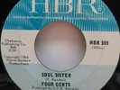 45 RPM NORTHERN SOUL THE FOUR GENTS, I'VE BEEN TRYING / SOUL SISTER