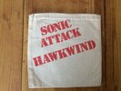 Hawkwind Sonic Attack single in cloth bag , original release
