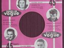 JOHNNY- HALLYDAY. RARE POCHETTE ORIGINALE CARTONNÉE MEDAILLLON VOGUE ROSE NEUVE