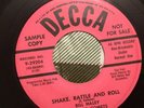 Bill Haley & His Comets Shake, Rattle & Roll/ABC Boogie DECCA Pink DJ Sample 45