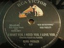 ELVIS PRESLEY 78...MY BABY LEFT ME...RCA 20-6540...E+/E...VJM GRADED
