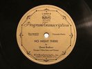 JAZZ GREEN BROTHERS No Night There RCA LONG PLAY PROGRAM TRANSCRIPTION L24027