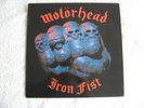 MOTORHEAD - IRON FIST - BRNA 539 1982 1st PRESS VINYL LP LYRIC INNER EX/EX LEMMY