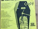 Crisis - No Town Hall (Southwark) NOTH 1 7” Single 1978 Punk Rock