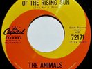 THE ANIMALS CAPITOL SWIRL CANADA Orig. 45 (1964) - HOUSE of the Rising Sun