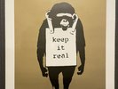 BANKSY Laugh Now Keep It Real DJ DM GOLD Cover COA 380 Danger Mouse Vinyl
