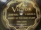 Hiter Colvin on Victor Scroll 78 RPM V-40239 RABBIT UP THE GUM STUMP