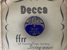 Israeli Hebrew 1940's 78 RPM - Joseph Goland- Tango Tel-Aviv - Decca UK +Cover